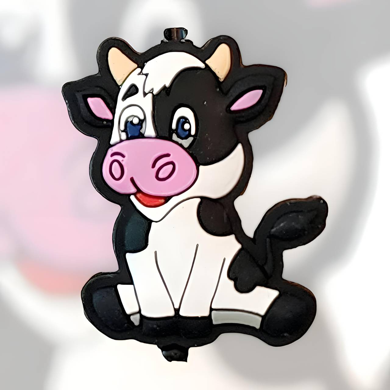 Cute Cow Silicone Focal