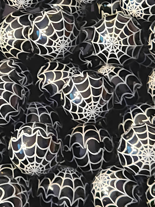 Black Spiderweb (Bubblegum Beads)