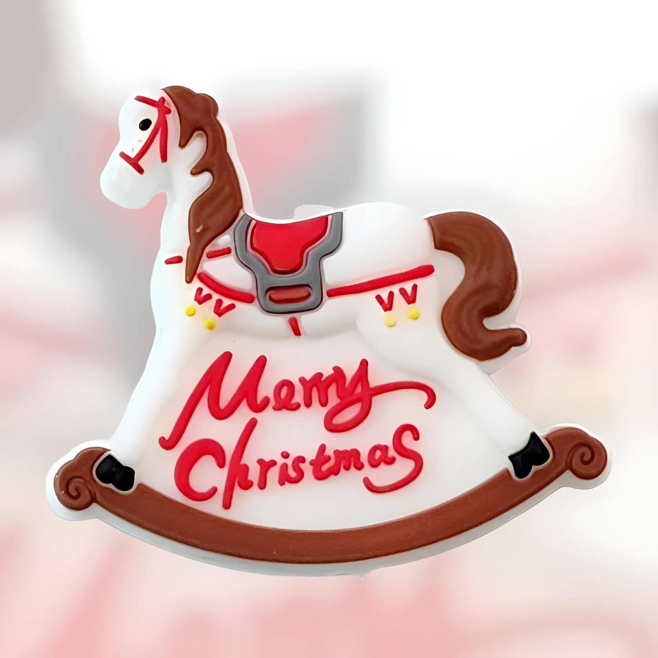 Christmas Horse Silicone Focal