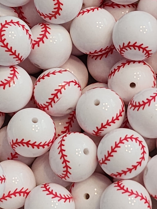 Baseball (Bubblegum Beads)