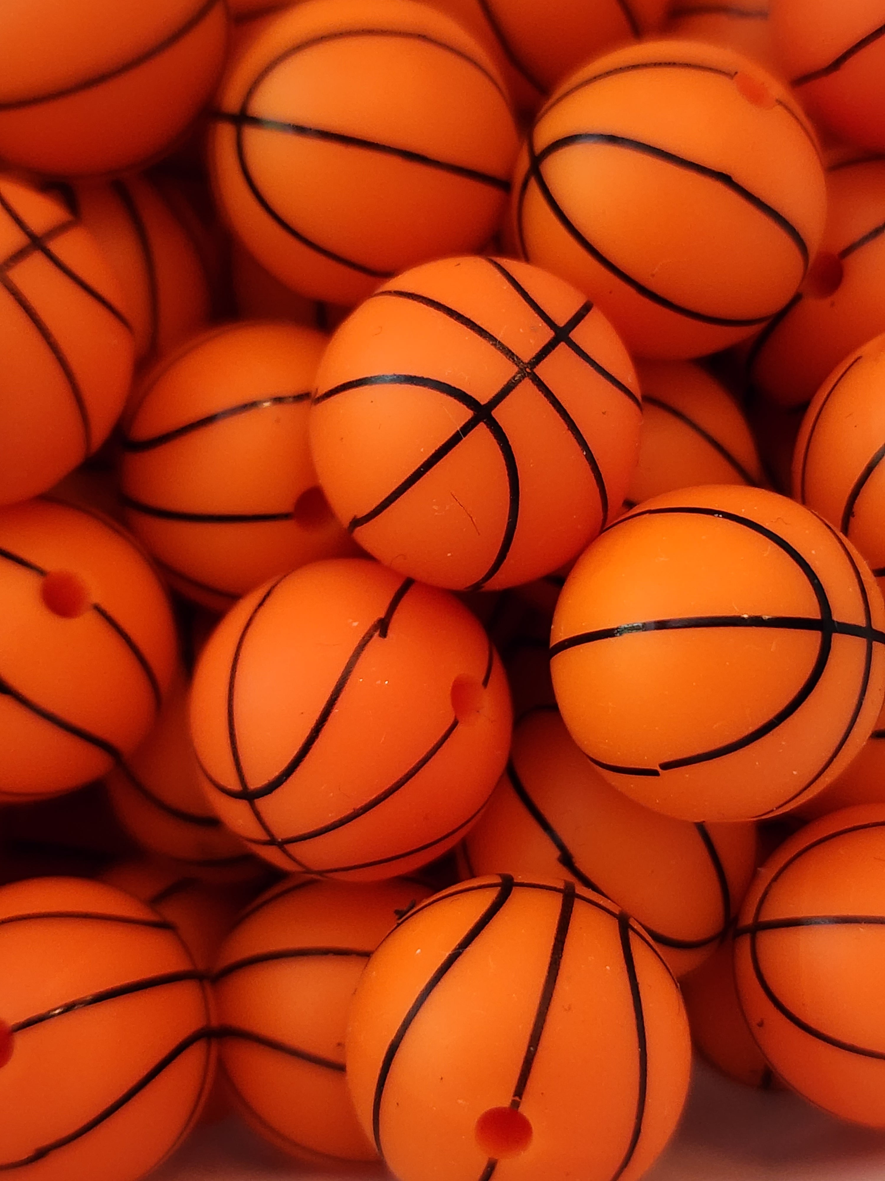 15MM Basketball (Printed Silicones) – Bailey's Beads