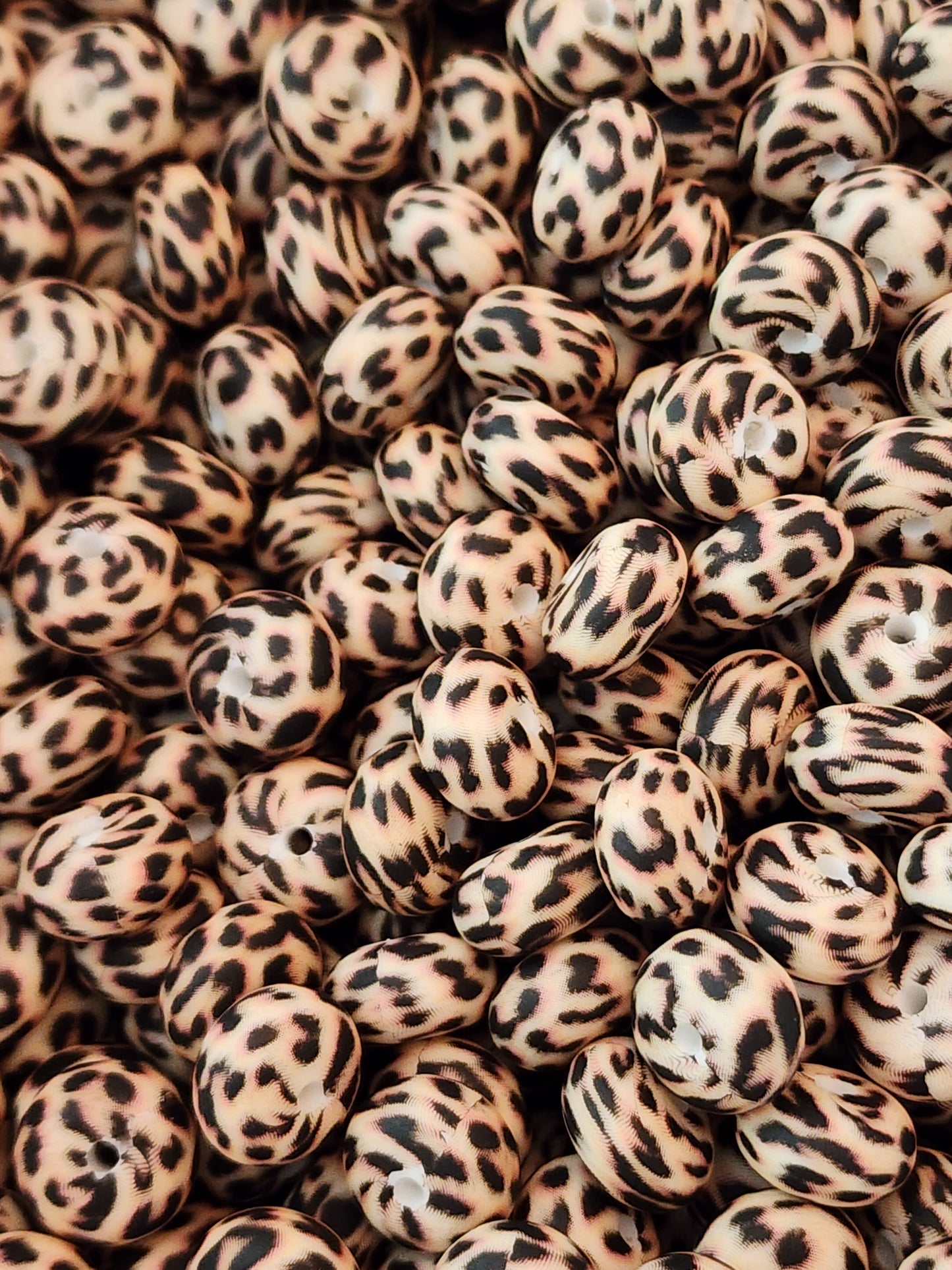 Leopard Abacus Silicone Beads