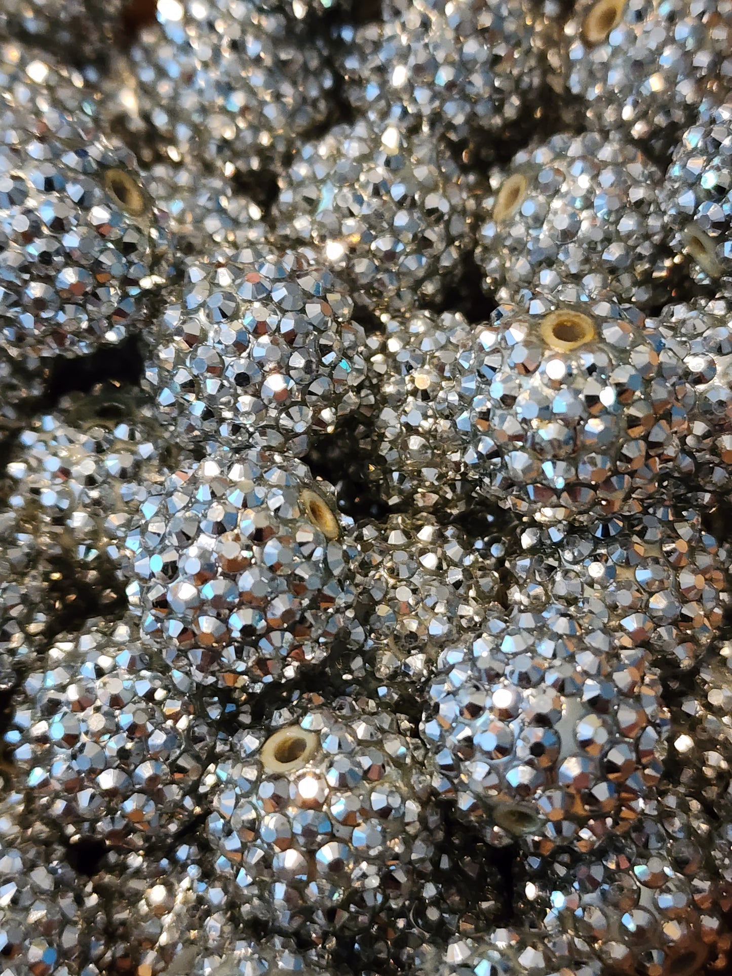 Silver 20mm **Rhinestone** (Bubblegum Beads)