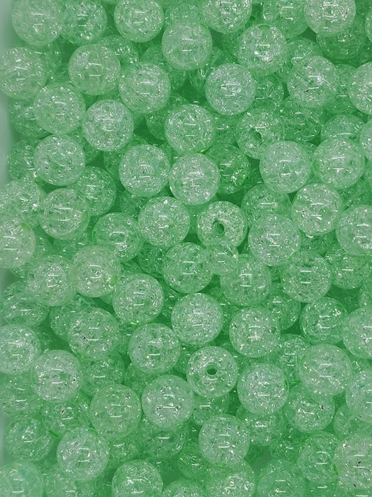 Seafoam Green Crackle **12mm**  (Bubblegum Beads)