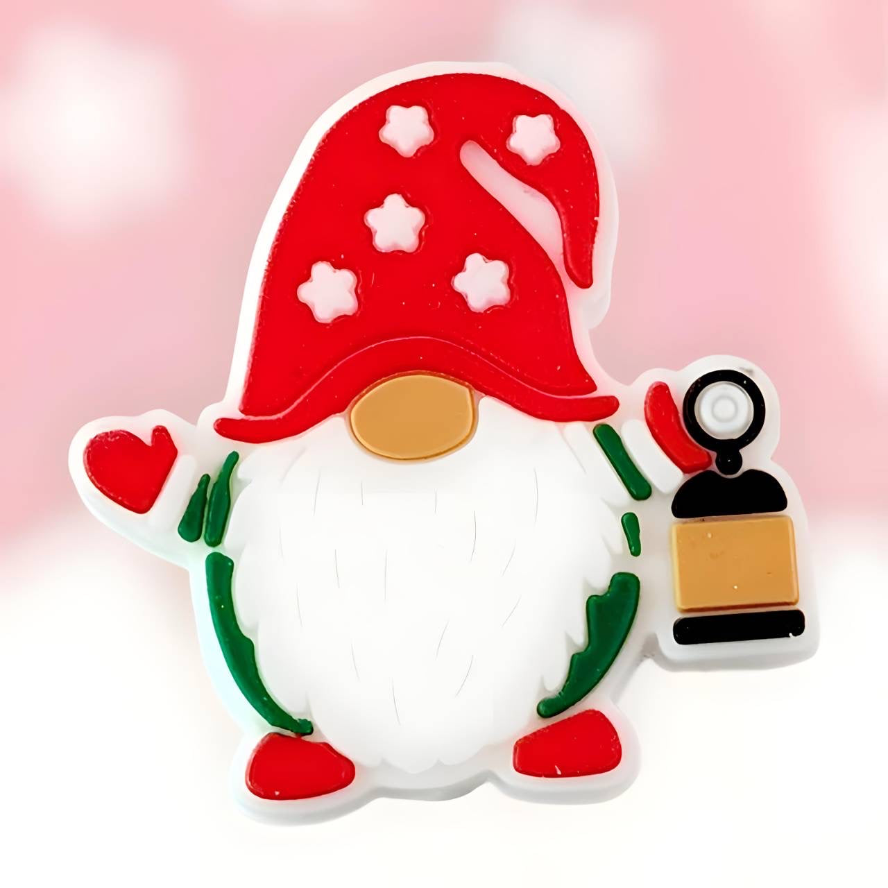 Christmas Gnome Silicone Focal