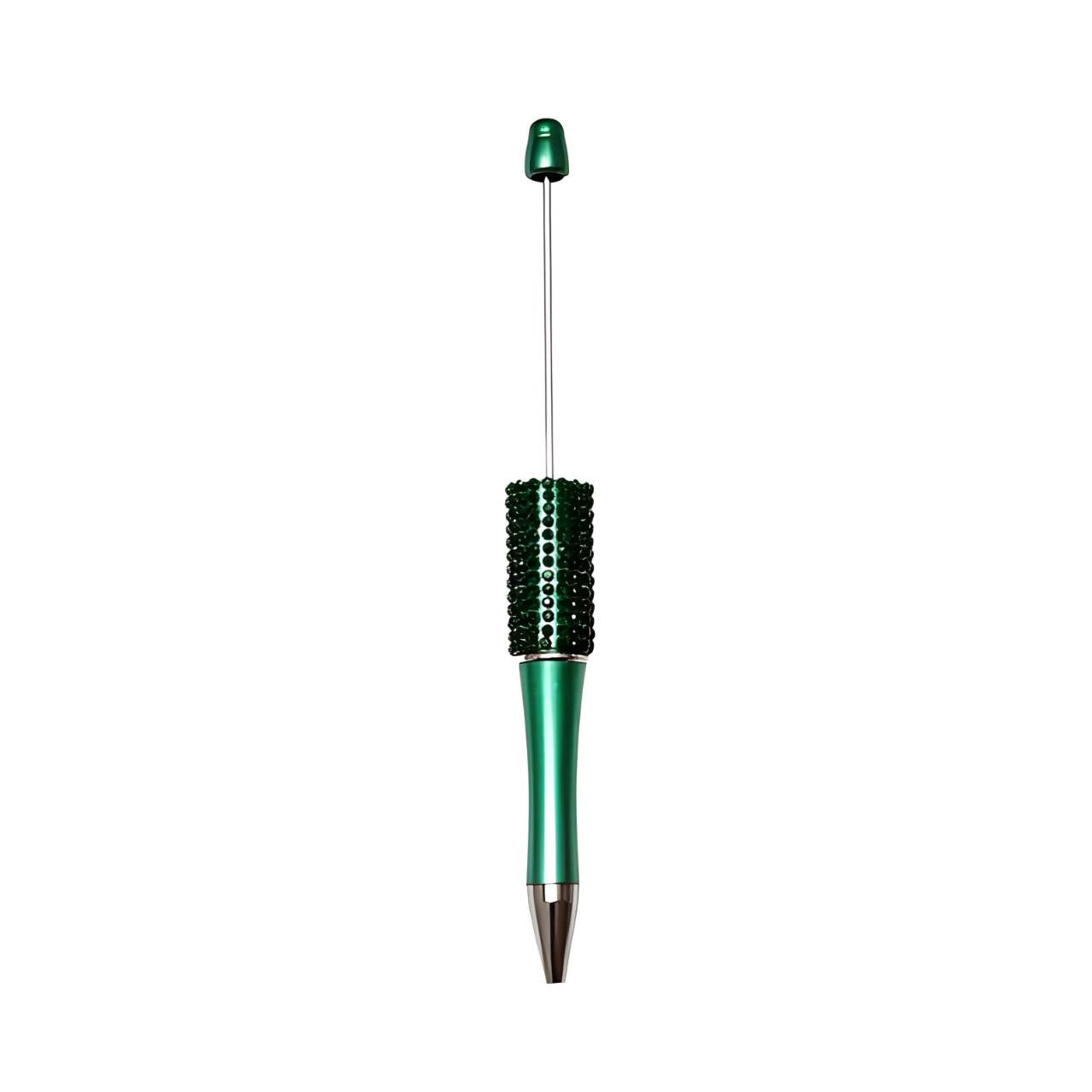 Green Rhinestone Beadable Pens