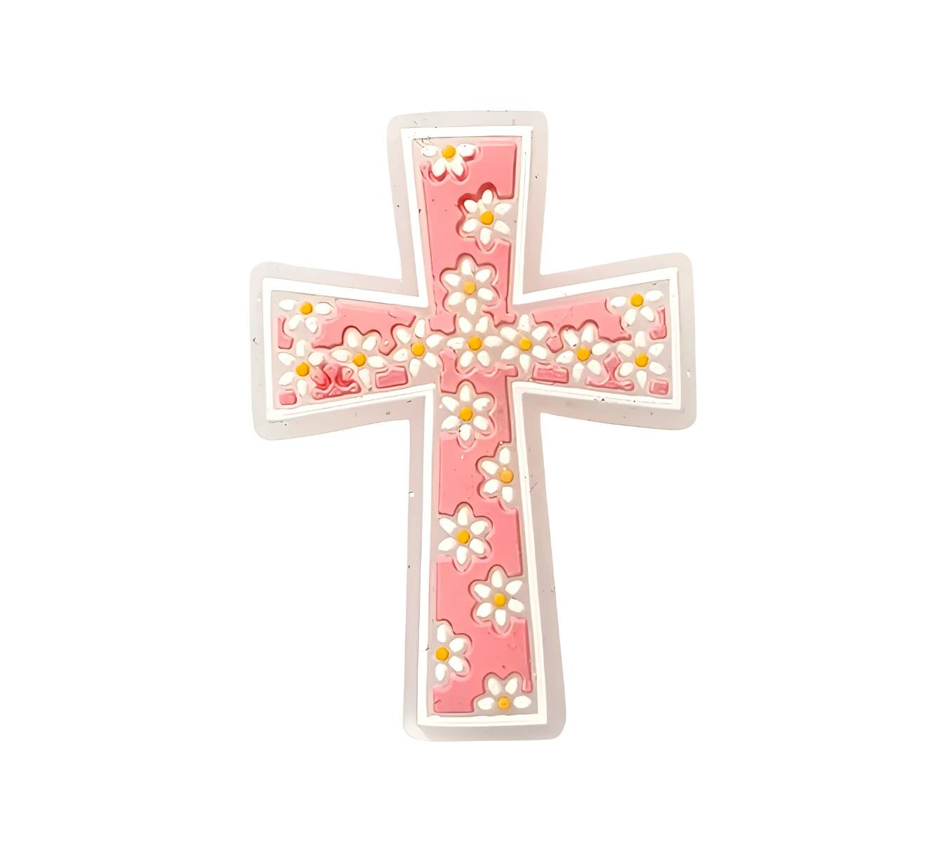 Blush Cross Focal Beads