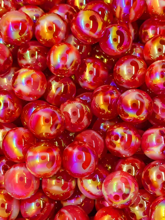 Red 16MM Acrylic Beads