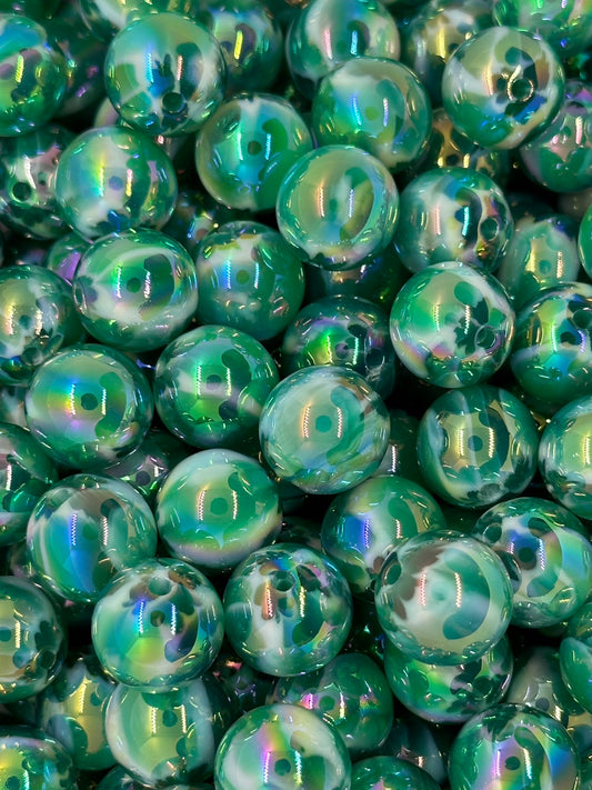 Green 16mm Acrylic Beads