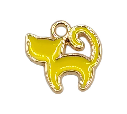 Yellow Cat Charms