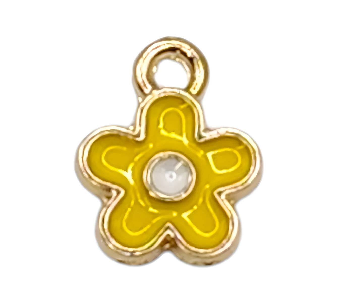 Golden Daisy Charm