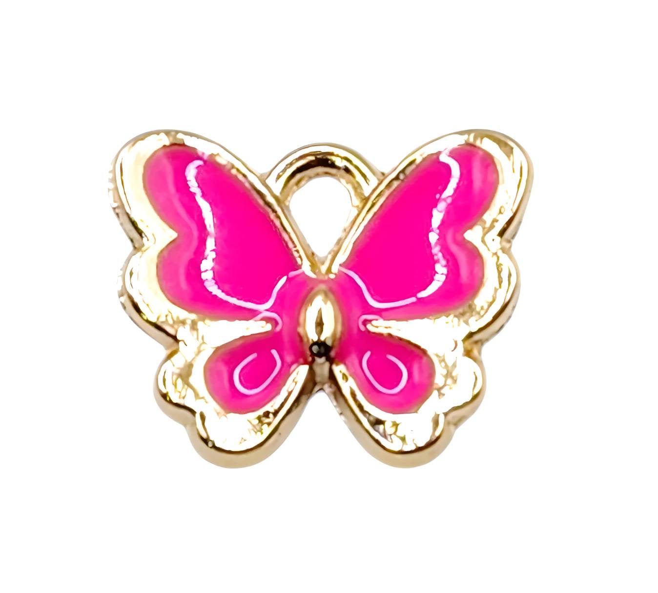 Pink Butterfly Charm