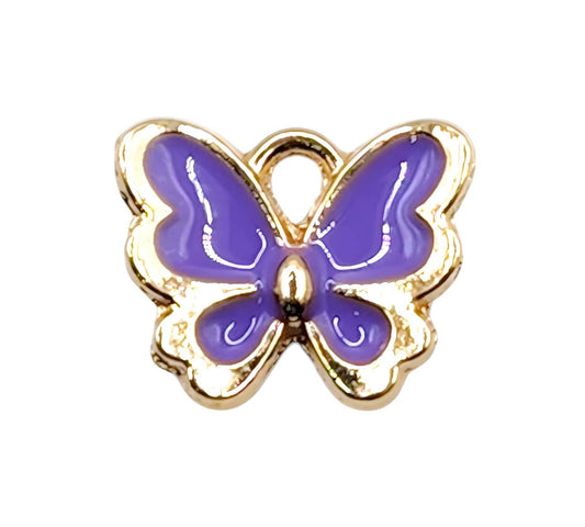 Purple Butterfly Charm