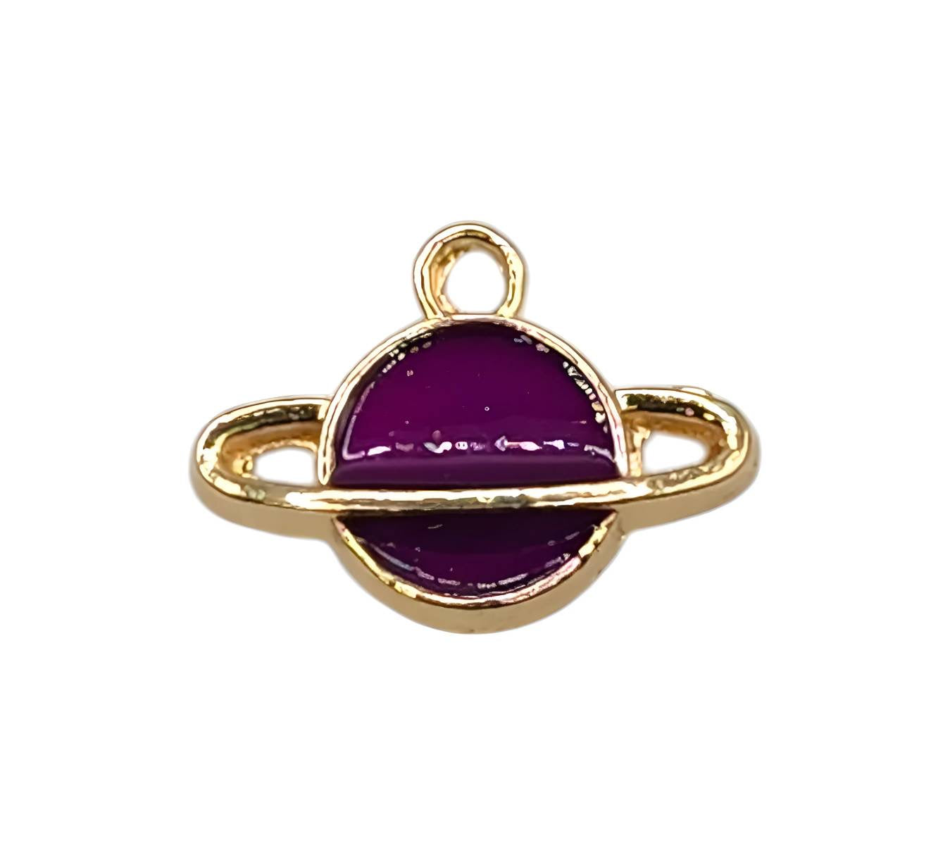 Purple Planet Charm