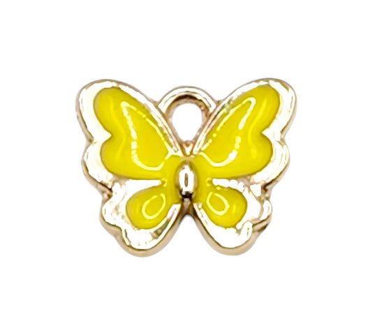 Yellow Butterfly Charm