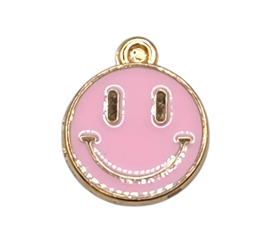 Pink Smile Face Charm