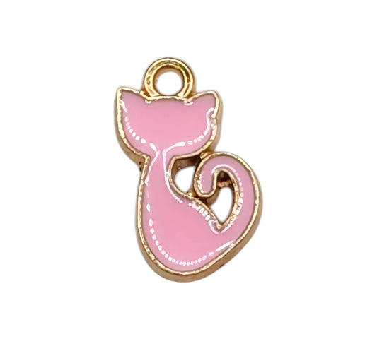 Pink Cat Charm