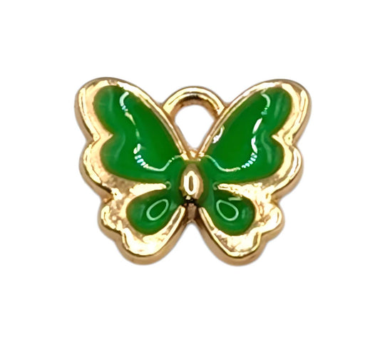 Green Butterfly Charm