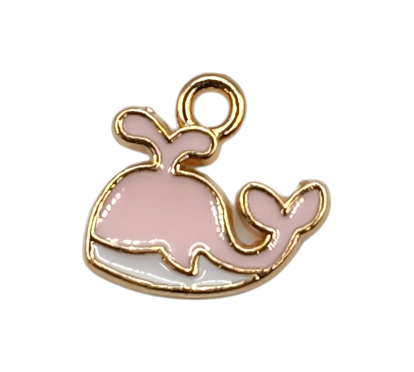 Pink Whale Charm