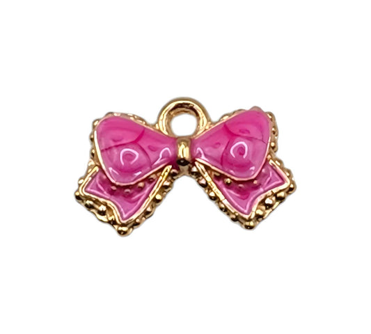 Pink Bow Charm