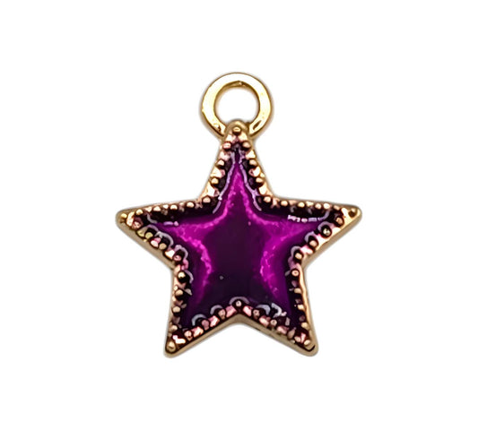 Purple Star Charm