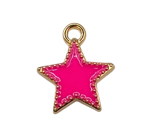 Pink Star Charm