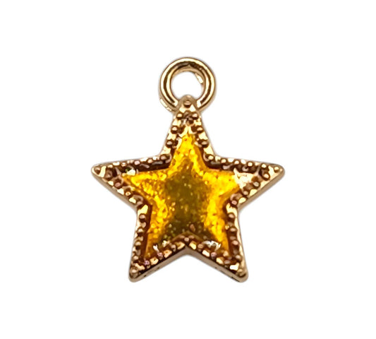 Yellow Star Charm