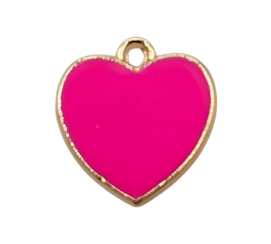 Pink heart Charm