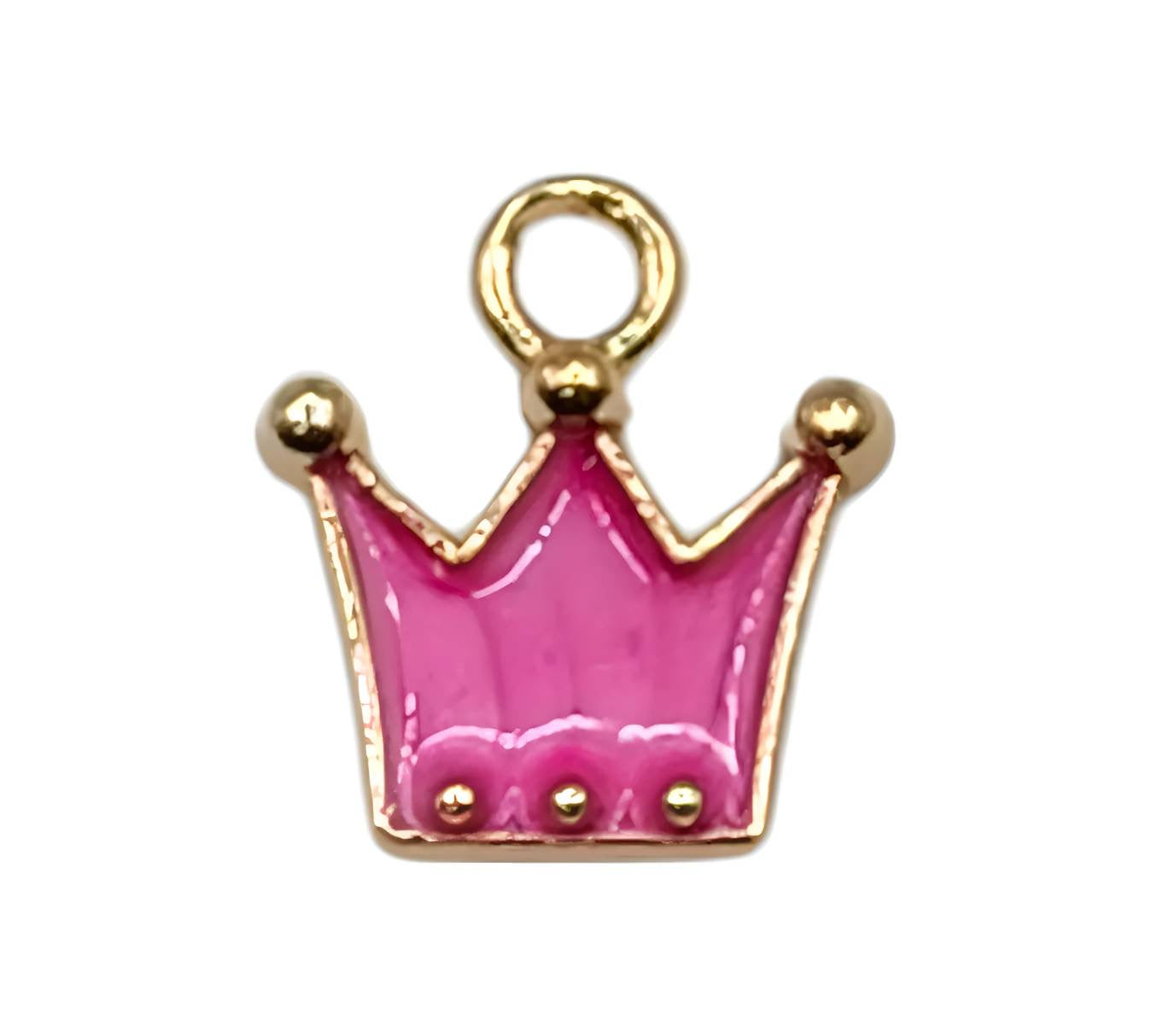 Pink Crown Charm