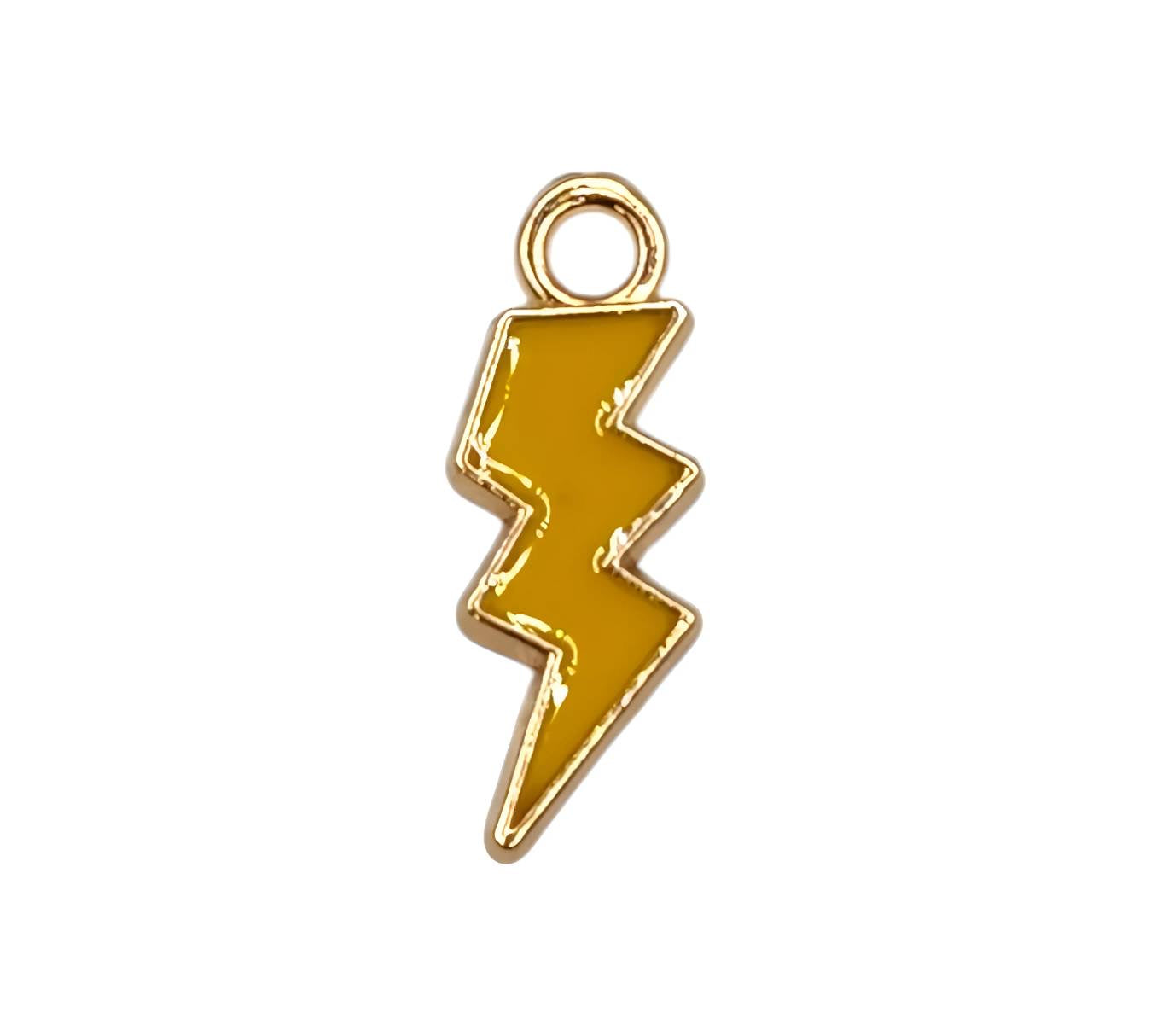 Yellow Lightning Bolt charm