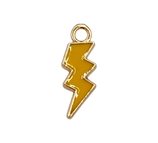 Yellow Lightning Bolt charm