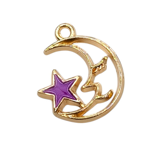 Crescent Star Charm