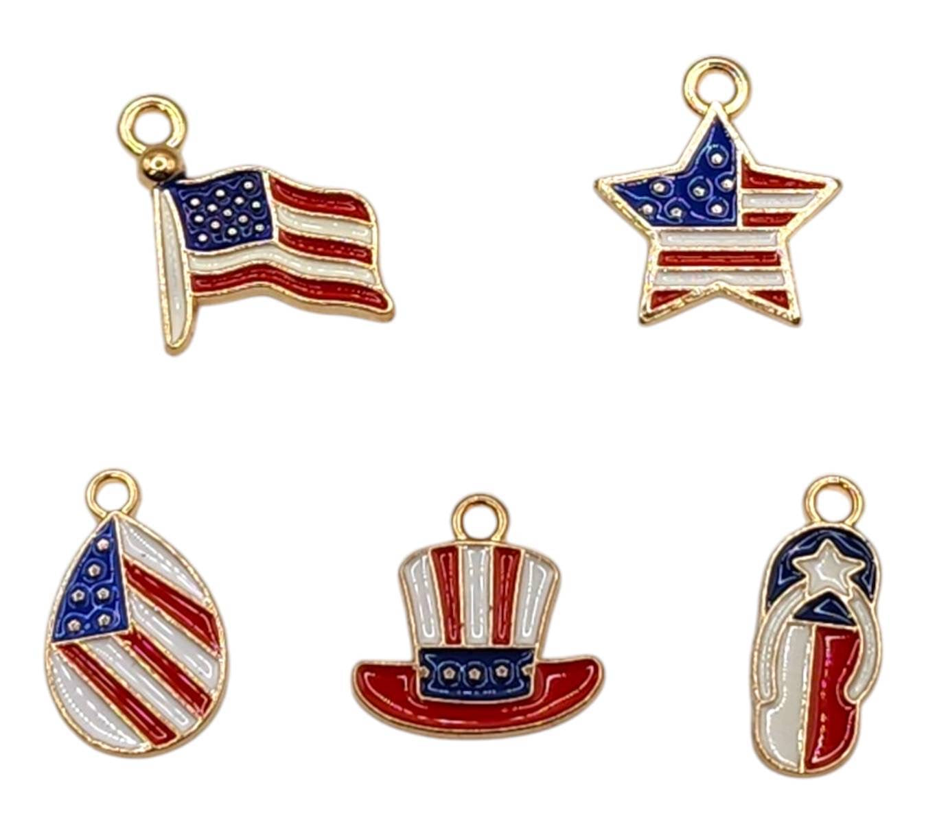 Mixed Patriotic Charm Packs (5 count)