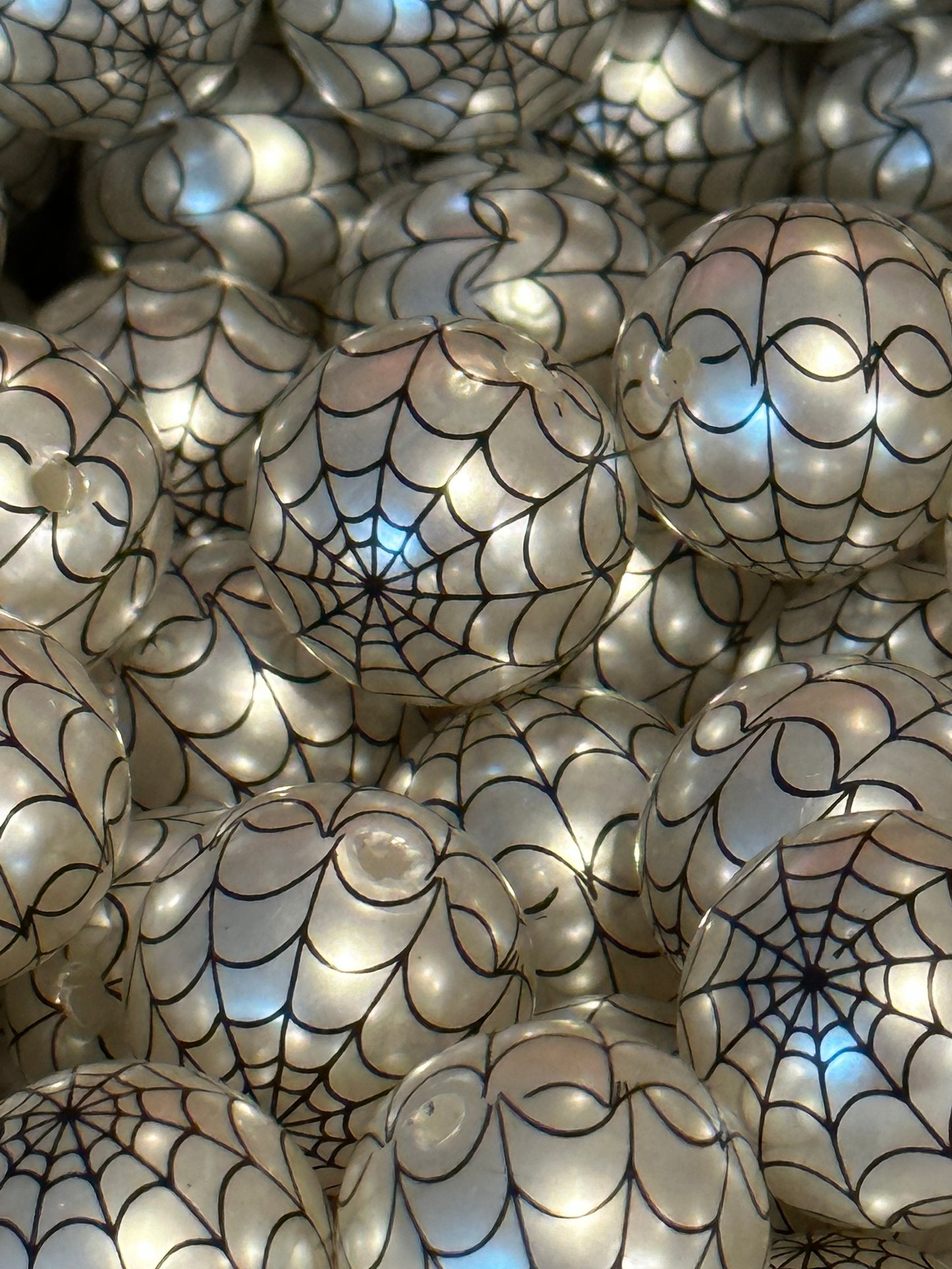 Spiderweb Silver (Bubblegum Beads)