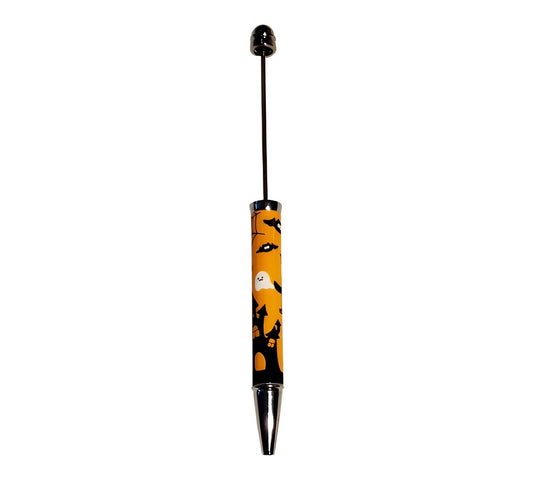 Orange Halloween Beadable Pens