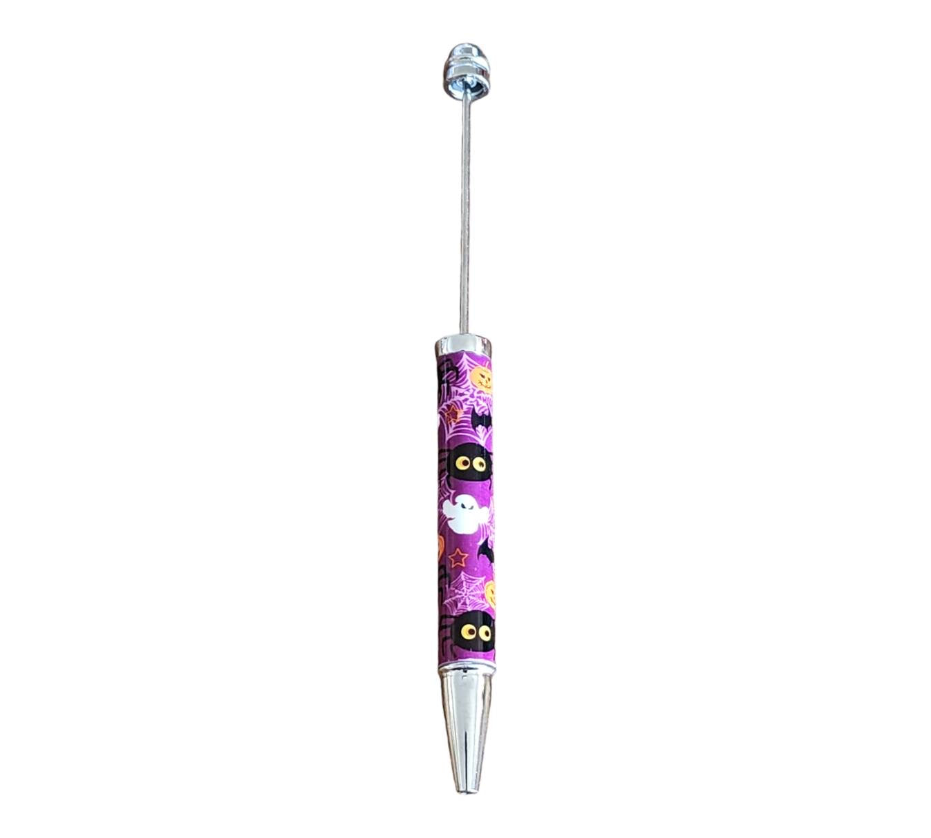 Purple Halloween Beadable Pen