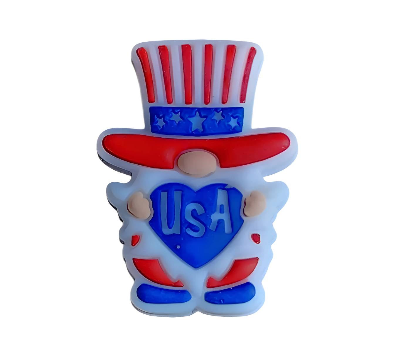 USA Gnome Focal Beads