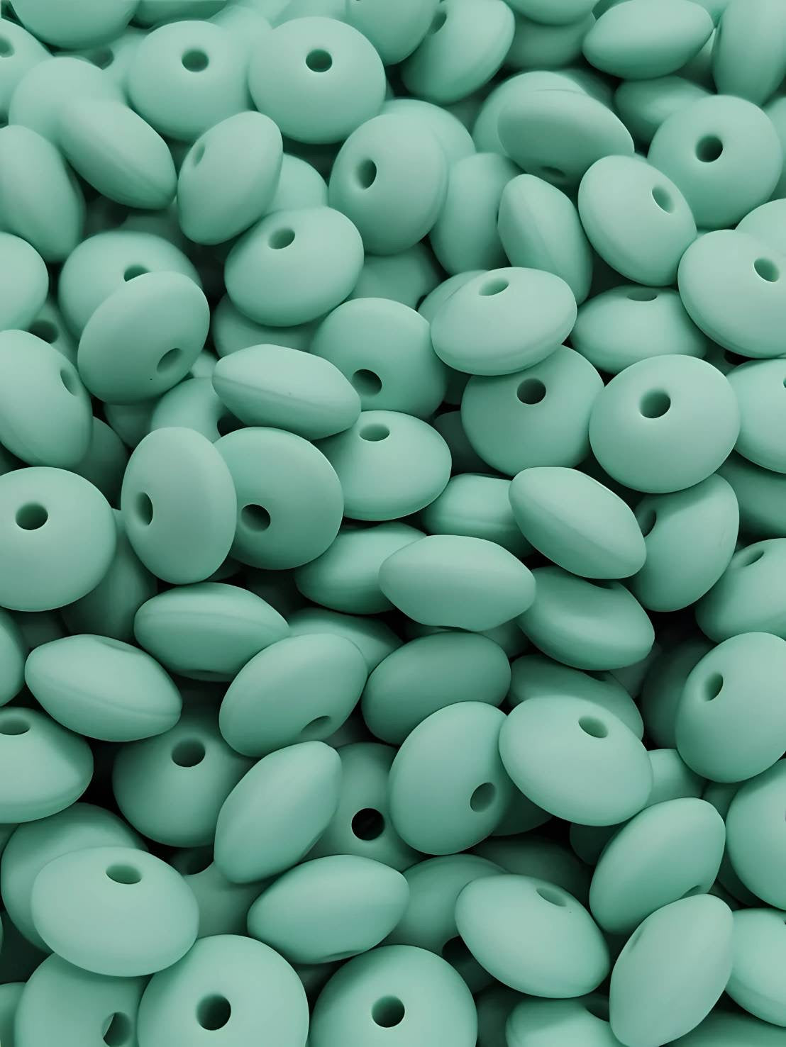 Meadow Springs  Lentil Silicone Beads