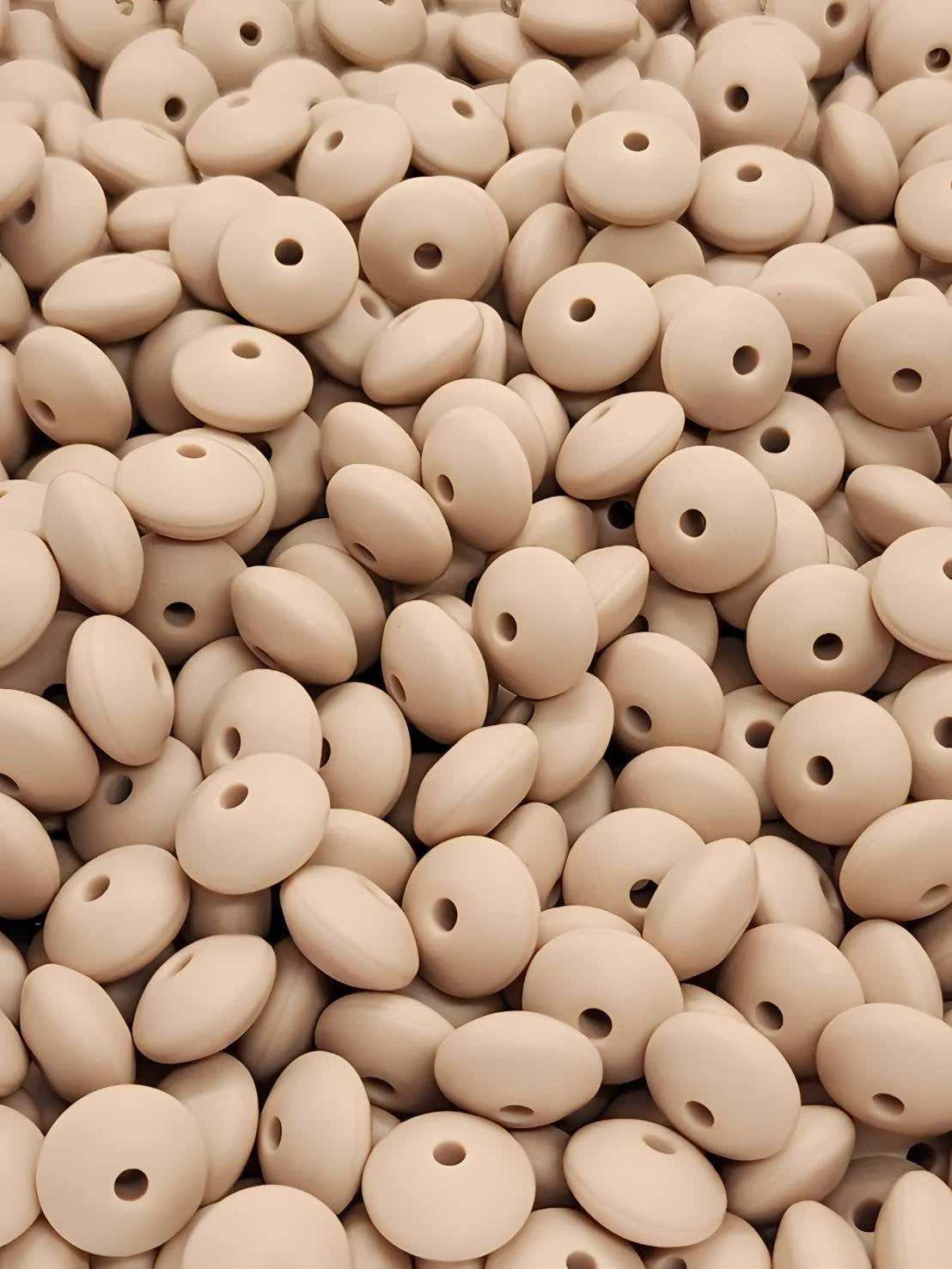 Sahara Sands Silicone Lentil Beads