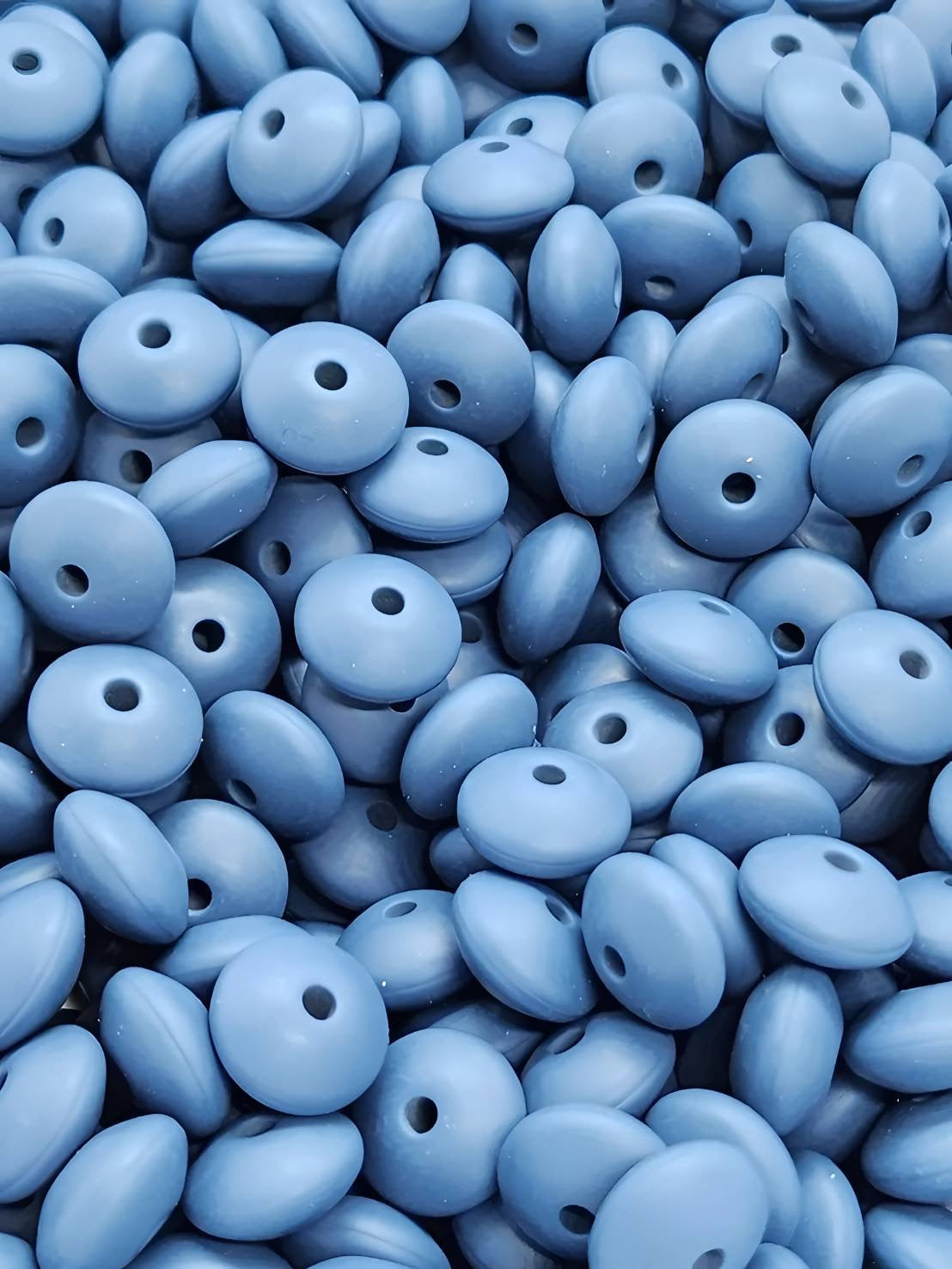 Inkwell Silicone Lentil Beads