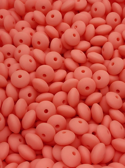 Sun-Kissed Silicone Lentil Beads