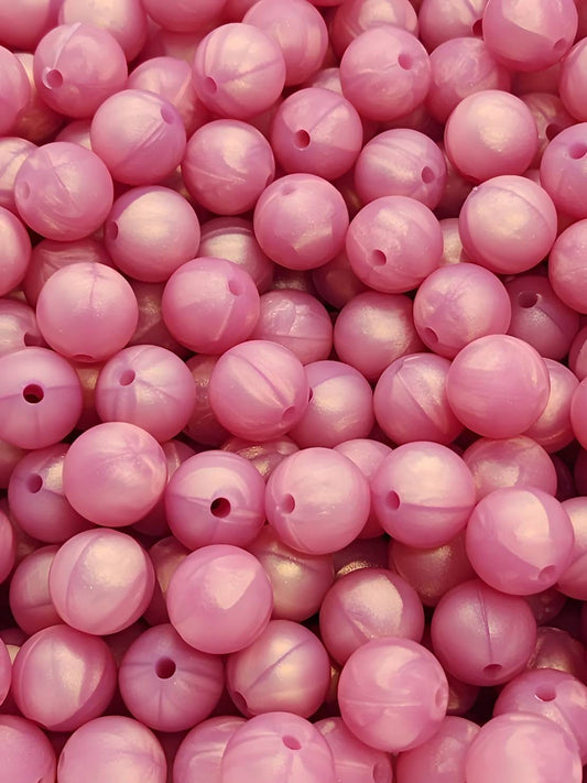 Rosy Dawn 12mm Silicone Beads