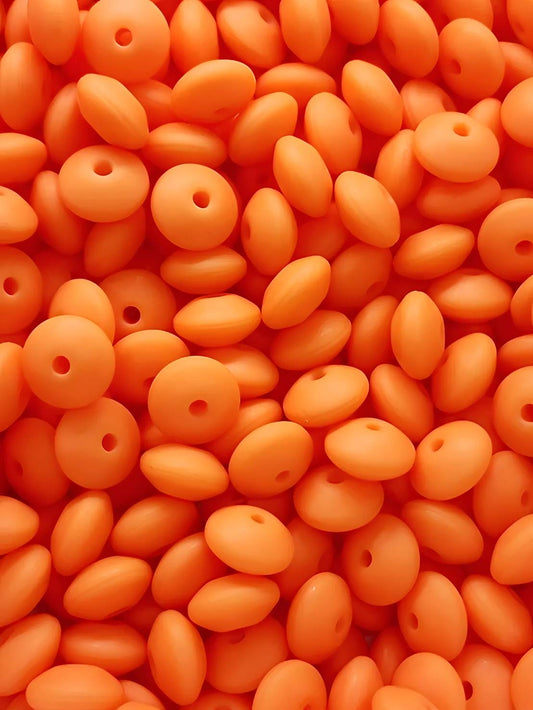 Pumpkin Spice Silicone Lentil Beads