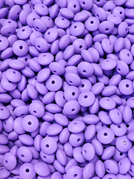 Starry Dusk Silicone Lentil Beads