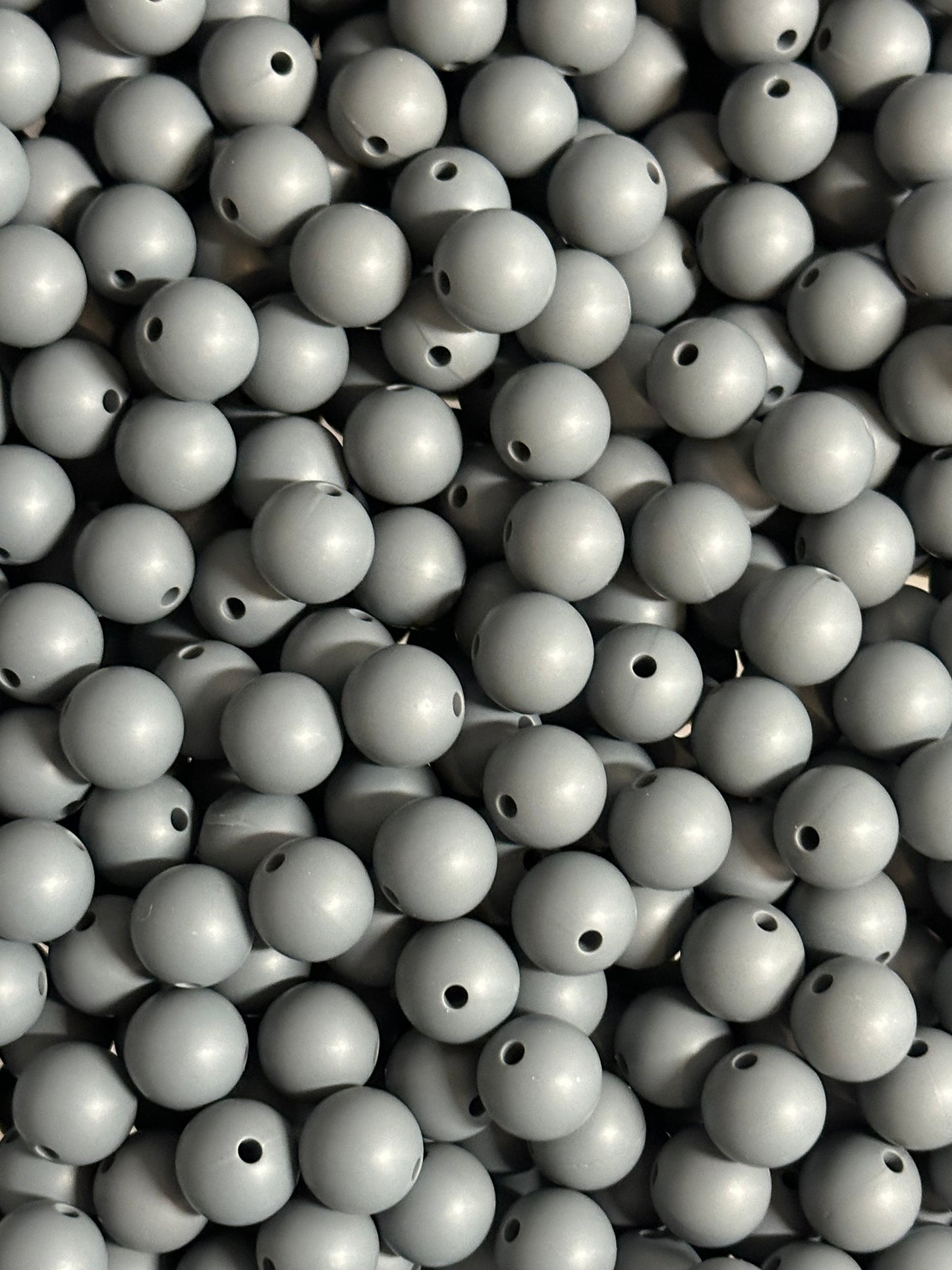 Pebble Stone 12mm Silicone Beads