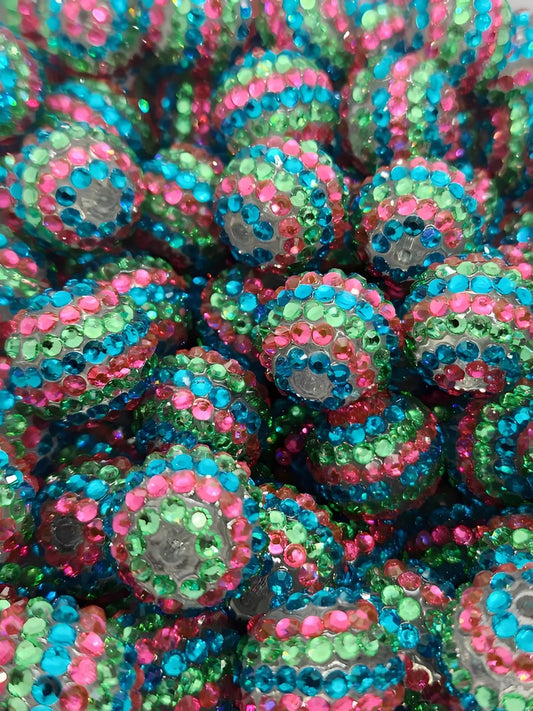 Confetti **Rhinestone** (Bubblegum Beads)