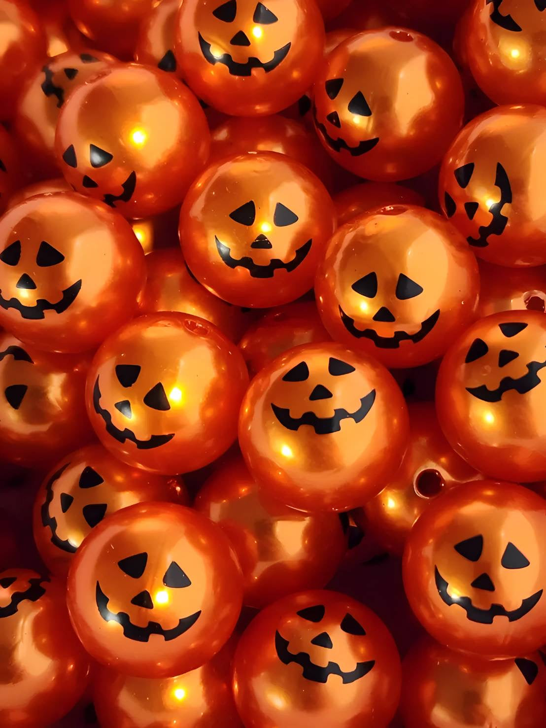 Pumpkin Bubblegum Beads