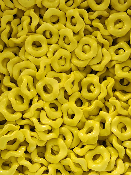 Yellow Wavy Spacers