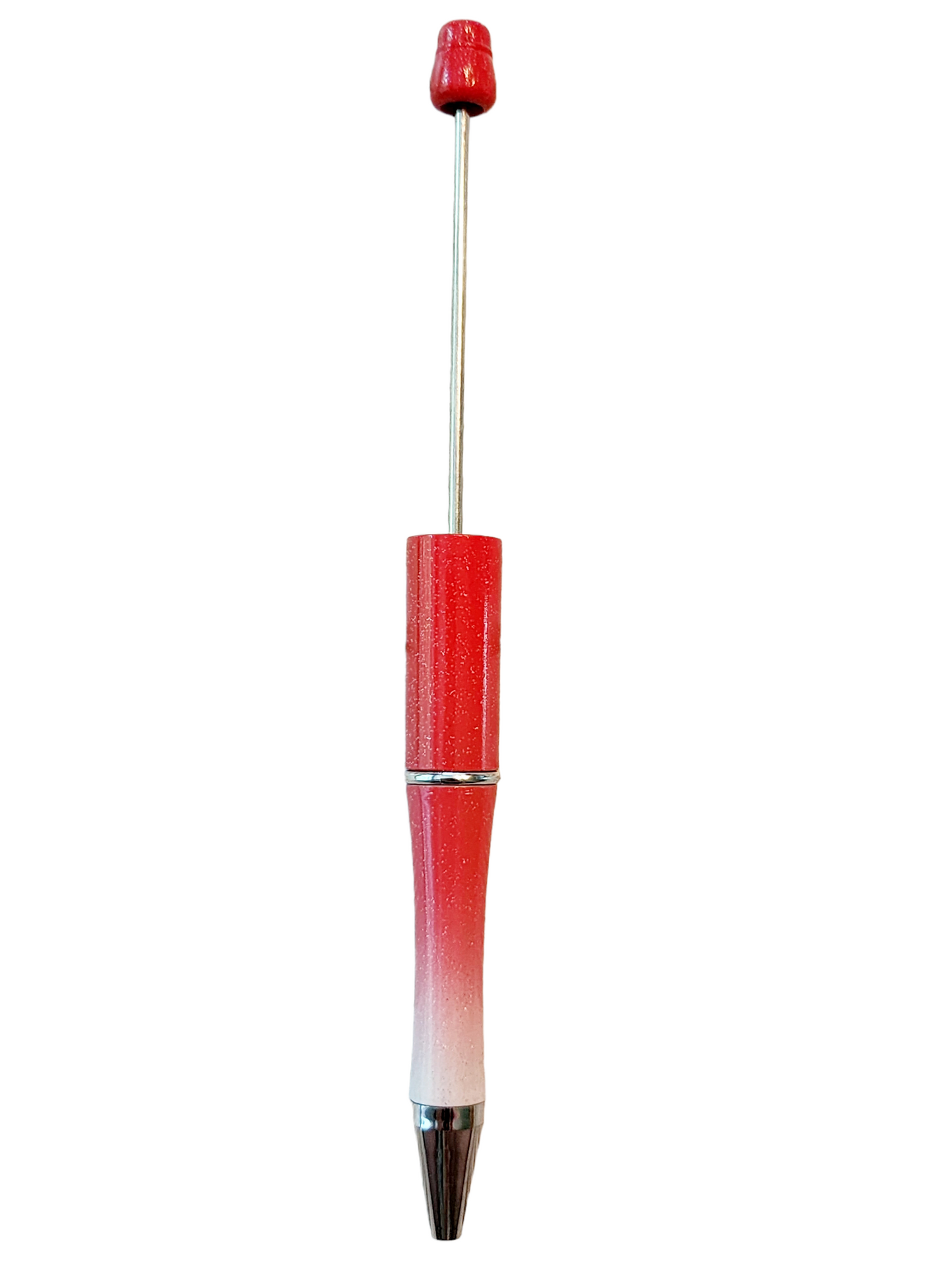 Two Tone Red Beadable Pens