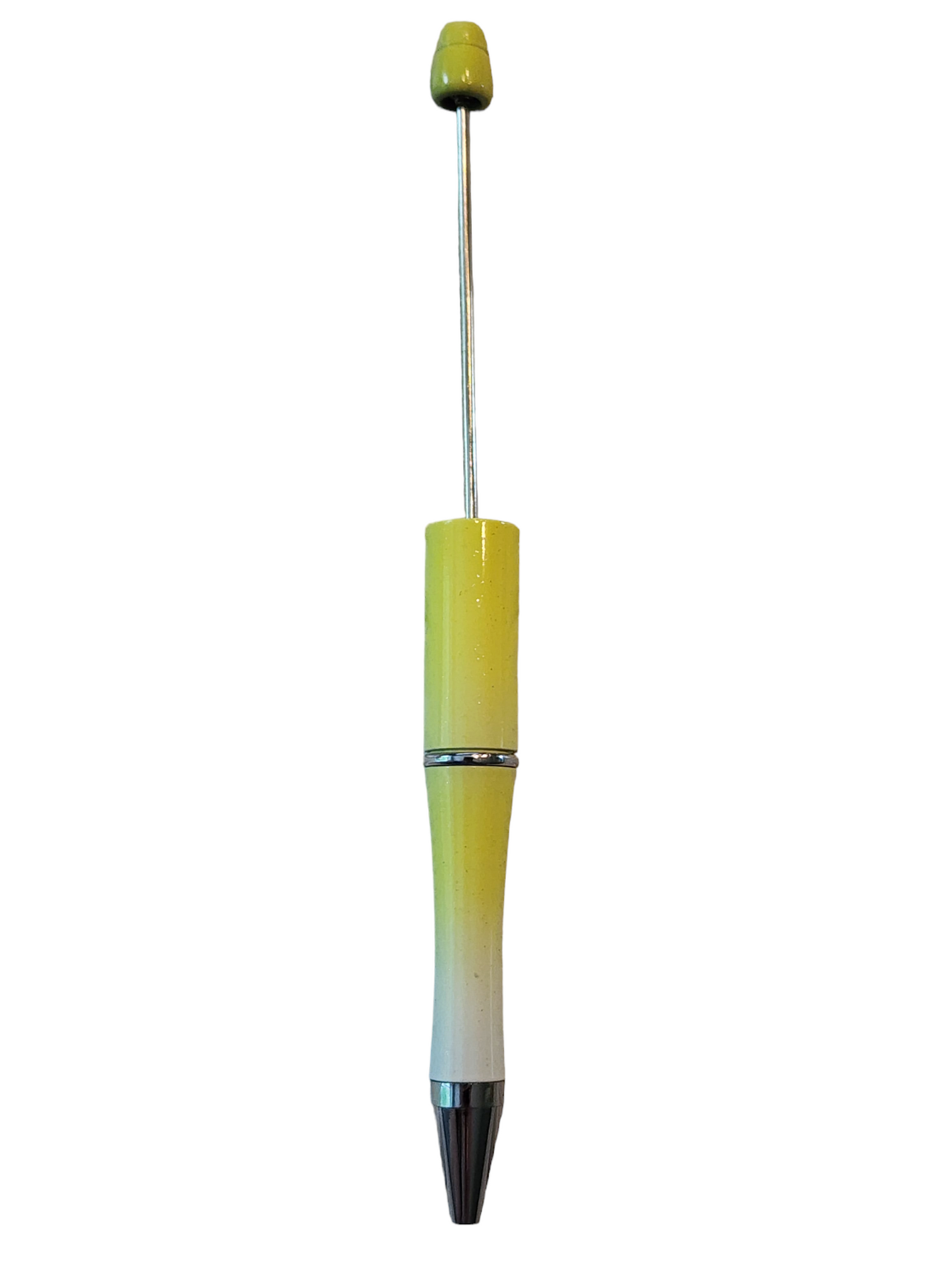 Two Tone Yellow Beadable Pens